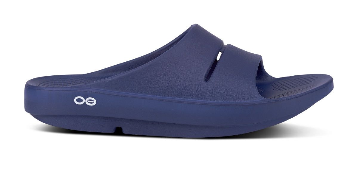 Oofos OOahh Slide Sandal Sandalen Dames Donkerblauw | KI4675103