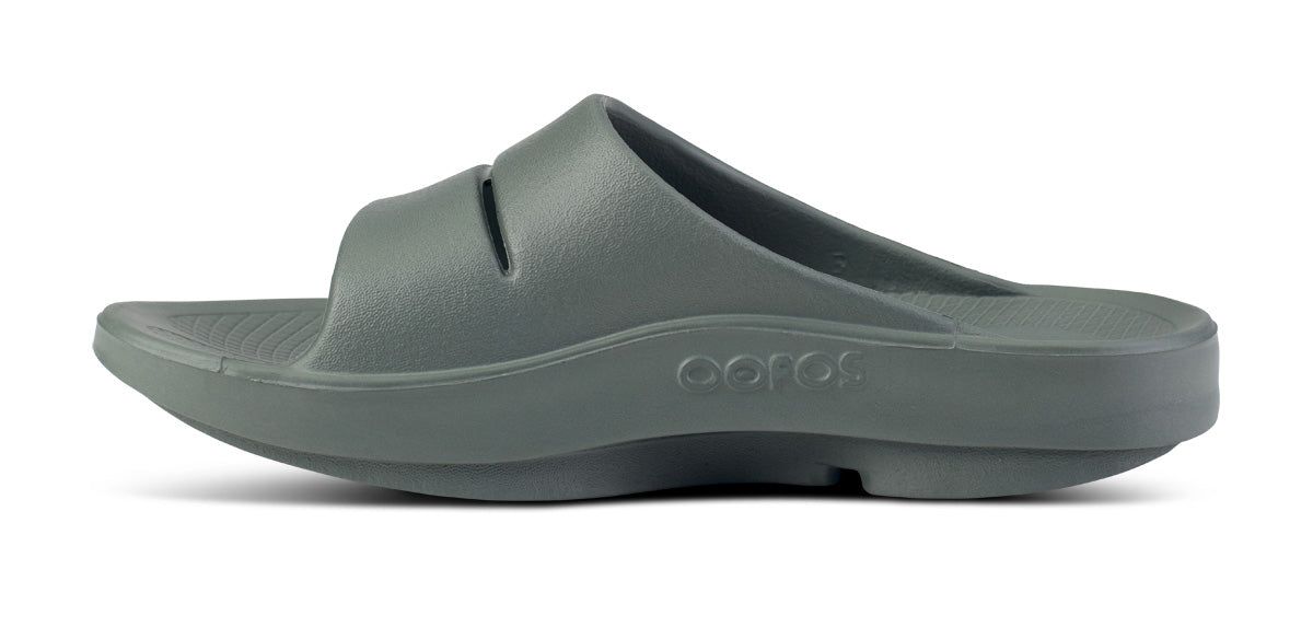 Oofos OOahh Slide Sandal Sandalen Heren Olijfgroen | EA6891420
