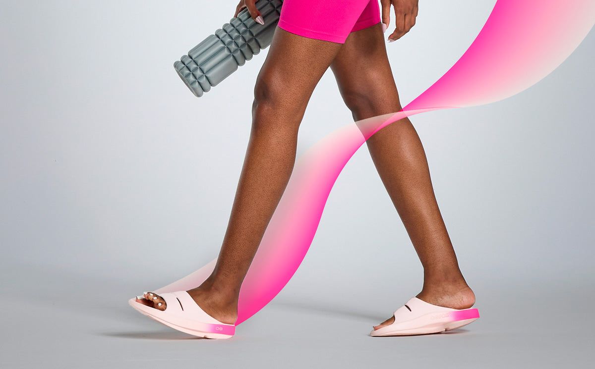 Oofos OOahh Sport Slide Sandal Sandalen Dames Roze Roze | TW4295683