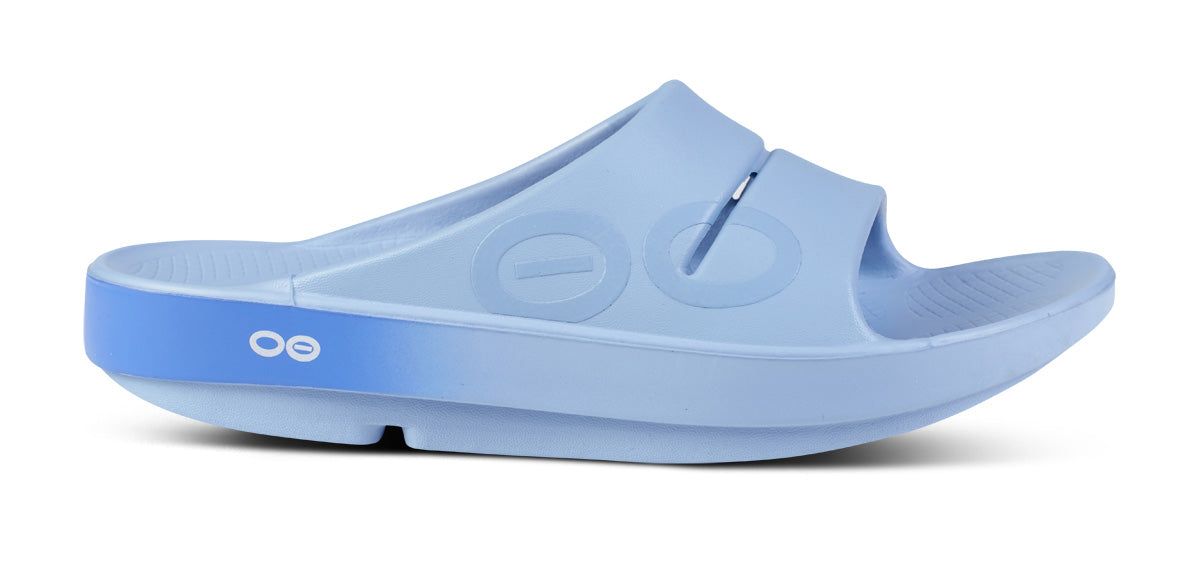 Oofos OOahh Sport Slide Sandal Sandalen Dames Blauw | SE9307184