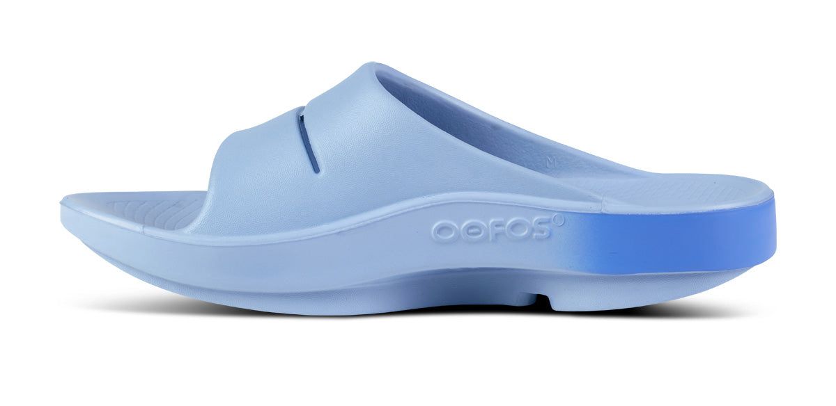 Oofos OOahh Sport Slide Sandal Sandalen Dames Blauw | SE9307184