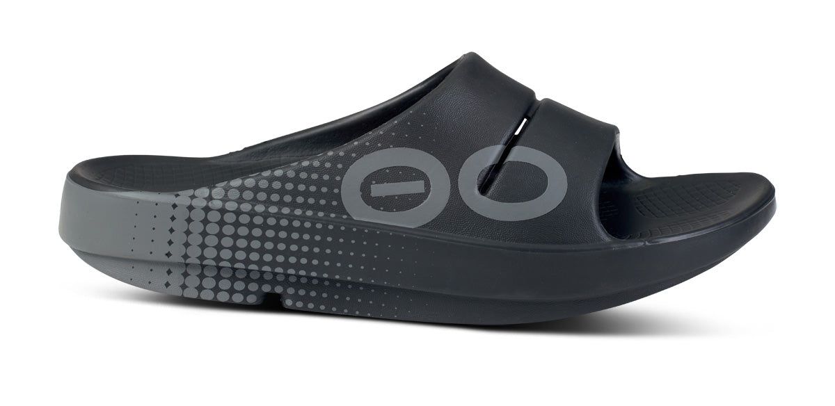 Oofos OOahh Sport Slide Sandal Sandalen Heren Zwart | QW1974306