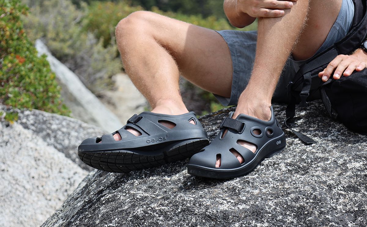 Oofos OOcandoo Sandal Schoenen Heren Zwart | KG5106879