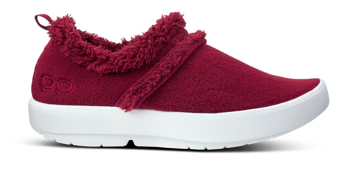Oofos OOcoozie Low Shoe Pantoffels Dames Donkerrood | LW4863295