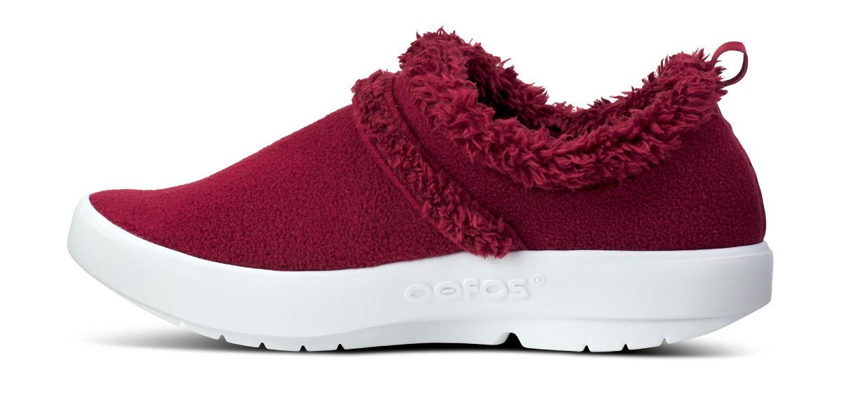 Oofos OOcoozie Low Shoe Pantoffels Dames Donkerrood | LW4863295