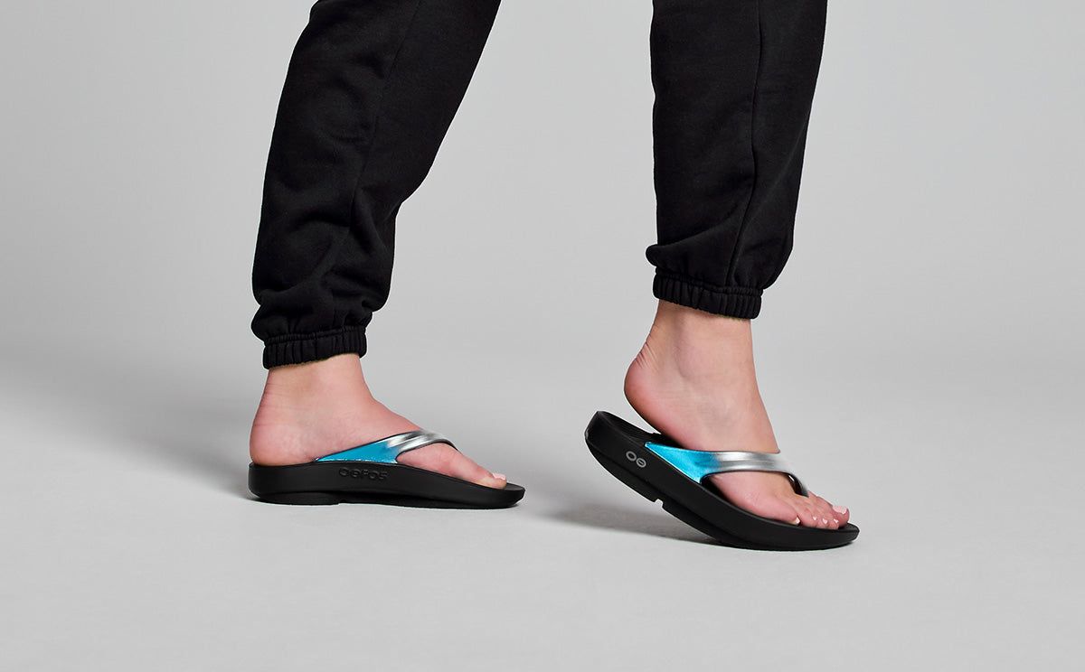 Oofos OOlala Luxe Sandal Sandalen Dames Frost | MJ4987012