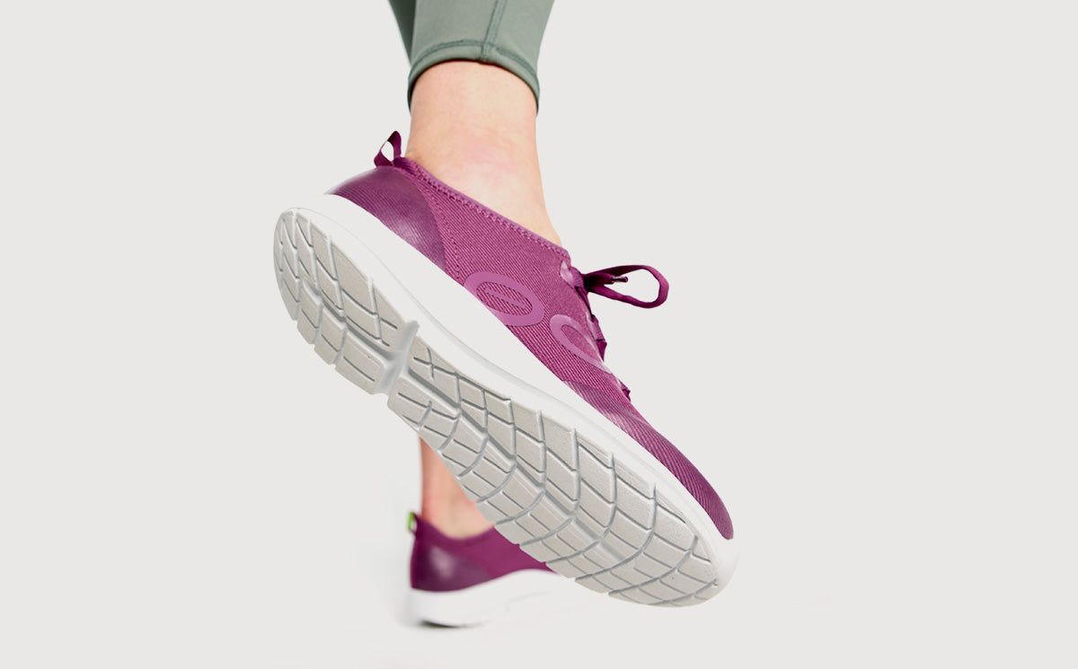 Oofos OOmg Sport LS Low Shoe Schoenen Dames Wit Paars | LG5728094