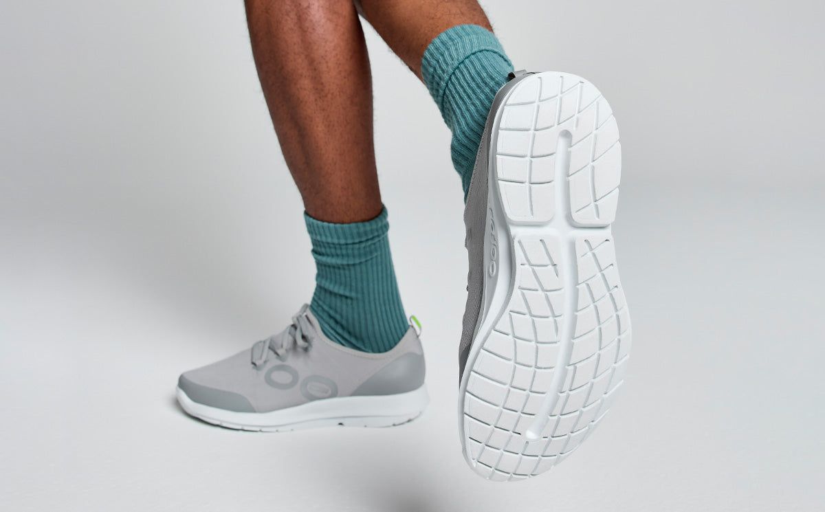 Oofos OOmg Sport LS Low Shoe Schoenen Heren Wit Grijs | WU8064195