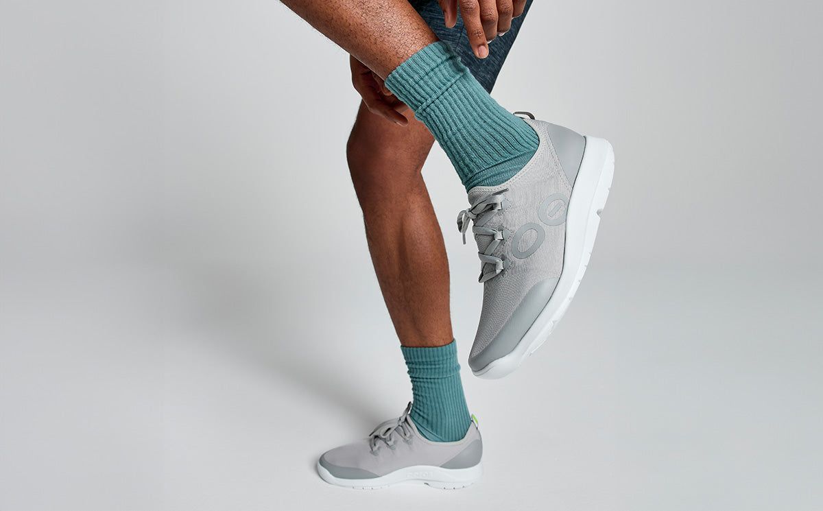 Oofos OOmg Sport LS Low Shoe Schoenen Heren Wit Grijs | WU8064195